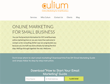 Tablet Screenshot of culium.com